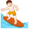 Man Surfing emoji on Samsung